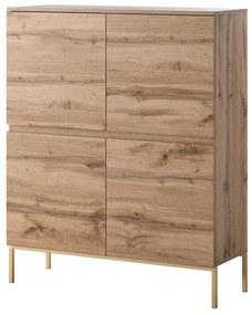 Dulap Bennasi B1  (stejar wotan + auriu). 1098849
