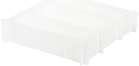 Set 6 separatoare pentru sertar Compactor Drawer Dividers, alb