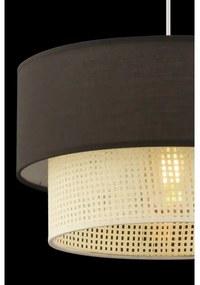 Pendul ECHO pe cablu 1xE27/60W/230V, maro/crem