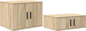 vidaXL Dulap de depozitare 2 pcs Stejar Sonoma 127 x 41 x 40 cm