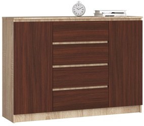 Comodă Keanu IV (Stejar sonoma + wenge). 1069403