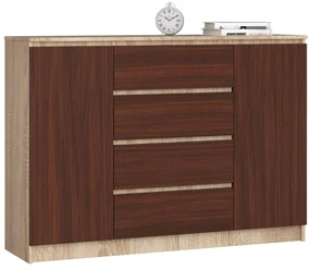 Comodă Keanu IV (Stejar sonoma + wenge). 1069403