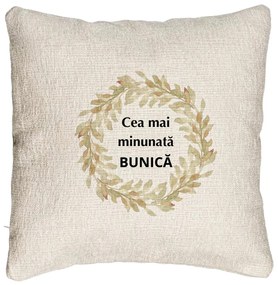 Perna Decorativa Canapea pentru Bunica 5, 40x40 cm, Cu fermoar