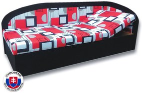 Pat de o persoană (canapea) 90 cm Krista (negru 39 + Otawa 1a) (D). 793104