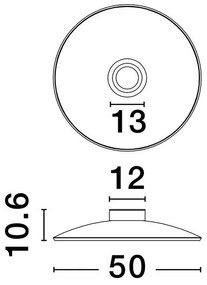 Plafoniera LED design ambiental Esti maro inchis