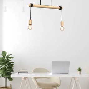 Lustră aplicată VIGA 2xE27/60W/230V lemn