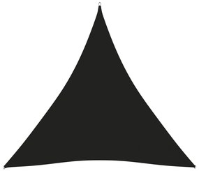 Parasolar, negru, 6x6x6 m, tesatura oxford, triunghiular