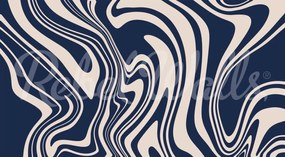 Tapet Swirly, Blue, Rebel Walls