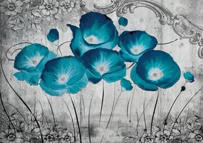 Fototapet - Maci albaștri (254x184 cm), în 8 de alte dimensiuni noi