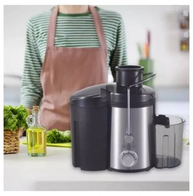 Storcator de fructe si legume Royalty Line RL-PJ-19001, 700W, 2 viteze+Pulse, 0.450 ml, Anti-picurare, Negru/Inox
