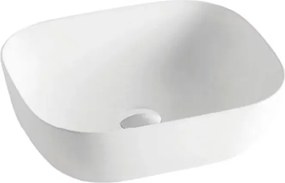 Lavoar pe blat Fluminia Crius White alb 46 cm