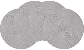 Suport de farfurie Altom Straw grey, diam. 38 cm, set de 4 buc.