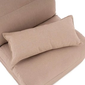 Fotoliu pliant confortabil, 220 x 60 x 14 cm, bej