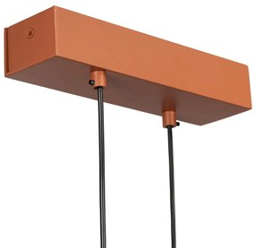 Lustra suspendata LED, Otel, Teracota, MIAMI