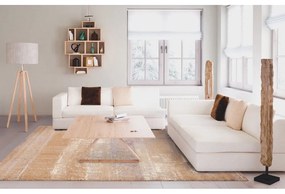 Covor maro din lână 133x180 cm Layers – Agnella