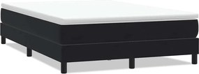 vidaXL Pat cu arcuri fără saltea negru 140x220 cm catifea
