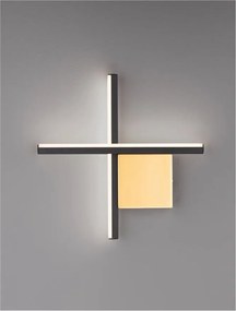 Aplica de perete cu lumina ambientala LED Cross 30cm