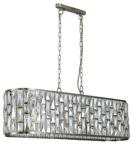 Searchlight 65818-8AB - Candelabru BIJOU suspendat cu lanț, 8xE14/40W/230V