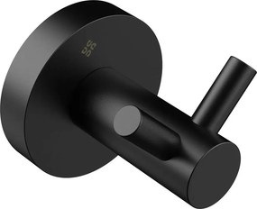 Cuier dublu negru Deante Jasmin
