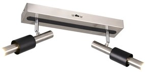 Spot negru-argintiu LED 20,5x42 cm Ikaris – Trio Select