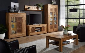 Raft lemn masiv suspendat Rustic Home 130/150/178 cm - 130×22×30 cm