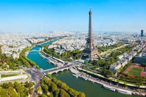 Fotografie Eiffel Tower aerial view, Paris, saiko3p