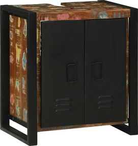 vidaXL Dulap de chiuvetă Maro 55 x 35 x 60 cm Lemn recuperat masiv