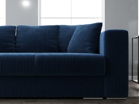 Canapea extensibilă dumonde cu ladă de depozitare si sezut confortabil din spuma high-density, Gloria Zoom Blue 240x100 cm