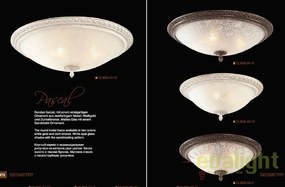 Plafoniera design clasic diametru 37cm, Pascal bronz MYC908-CL-03-R