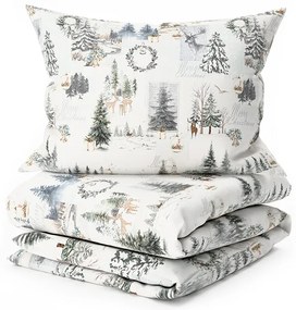 Lenjerie de pat din bumbac WINTER WHISPER colorata Dimensiune lenjerie de pat: 70 x 90 cm | 140 x 200 cm