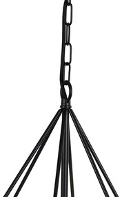 Lampă suspendată scandinavă neagră - Karkass