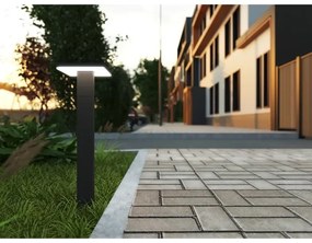 Lampă LED de exterior cu senzor BARI LED/10W/230V 4000K 60 cm IP54 antracit