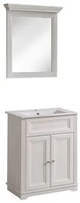 SET MOBILIER BAIE COOL 6, ALB, MASCA, OGLINDA SI LAVOAR, 60CM LUNGIME