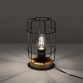 Lampă de masă Sollux SL.1265 GOTTO 1xE27/15W/230V negru