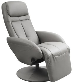 Fotoliu recliner tapitat Optima gri - H 84-101 cm