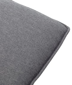 Fotoliu masaj rabatabil cu taburet gri deschis si negru textil 1, Gri deschis