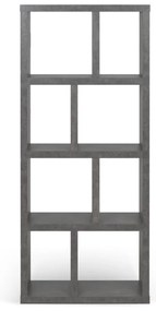 Bibliotecă gri cu aspect de beton 70x159 cm Berlin – TemaHome