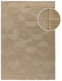 Covor în culoare naturală țesut manual din lână 240x340 cm Gigi – Flair Rugs