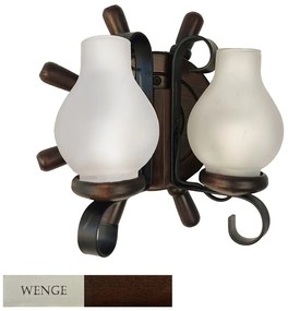 Aplica de perete rustica fabricata manual din lemn Timona WOOD-TI-AP2