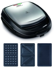 Sandwich maker negru-argintiu Snack Time - Tefal