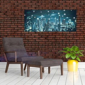 Tablou - Metropolă stălucitoare (120x50 cm)