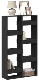 vidaXL Bibliotecă, negru, 100x33x175 cm, lemn prelucrat