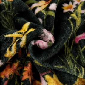 Patura microplus MYSTIC GARDEN, verde inchis Dimensiune: 200 x 220 cm