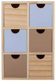 Organizator de jucării pentru copii în culoare naturală din lemn 27x8x18 cm Calle – Bloomingville Mini