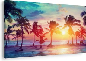 Tablou - Apus de soare tropical (90x60 cm)