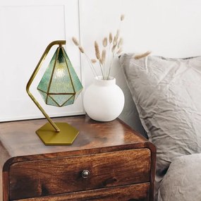 Lampă de masă Rabalux 74200 NORAH 1xE14/40W/230V auriu/albastru