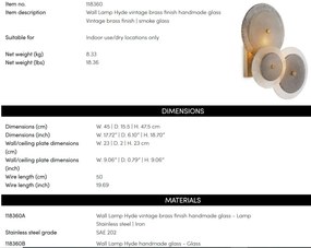 Aplica de perete deosebita LUX design ambiental Hyde