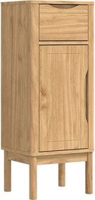 vidaXL Dulap de Baie cu sertar FLORO Maroniu cerat 35 x 30 x 90 cm