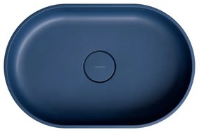 OMNIRES OVOUNMB - Lavoar pe blat OVO 55x36 cm dolomit albastru mat