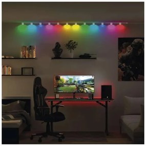 Instalație LED RGBIC+CCT decorativă GoSmart 4xLED/7W/230V 85 cm Wi-Fi Tuya